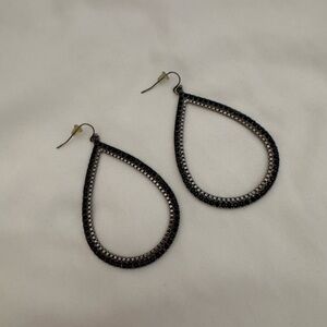 Elegant Black Teardrop Earrings